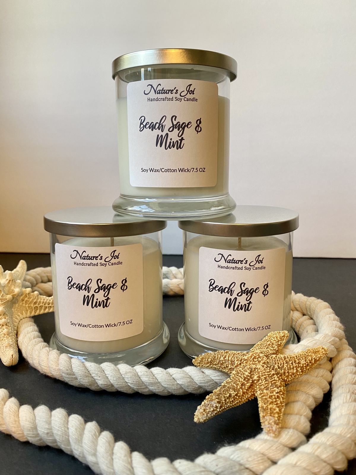 Beach Sage & Mint Candle Nature's Joi